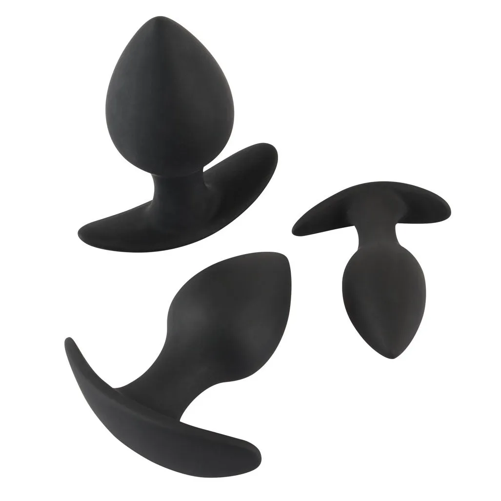 Black Velvets Silicone Anal Training Set 3 Pieces