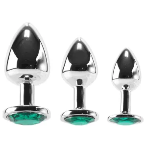 Booty Sparks Emerald Gem Anal Plug Set