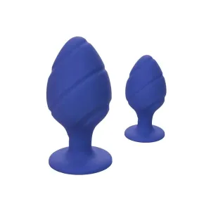 California Exotic Silicone Purple Butt Plug Set with Suction Cup