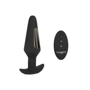 Colt Silicone Black Estim Rechargeable Butt Plug with Flared Base