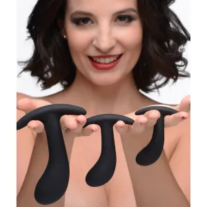 Dark Delights 3 Piece Curved Anal Trainer Set