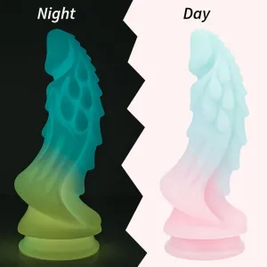 Dragon Monster Dildo Butt Plug - Luminous Macaron Color Fantasy Dildos Women Sex Toy