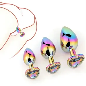 Metal Butt Plug Set 3 Sizes Luxury Jewelry Anal Trainers