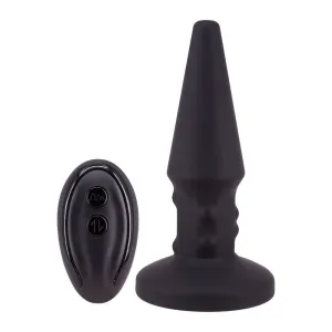 Power Beads Anal Play Rimming And Vibrating Butt Plug Black