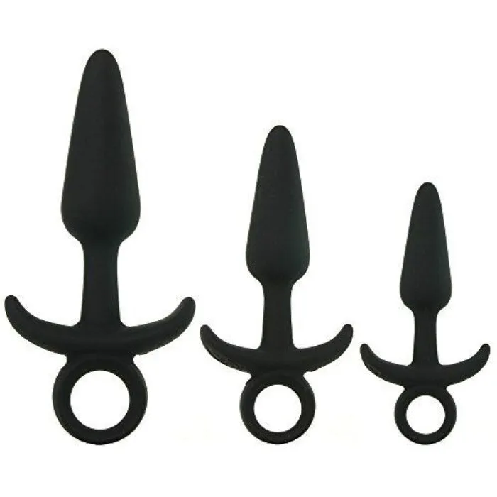 Renegade Men's Tool Kit ''Anal Plug Set'' Black 3 Sizes