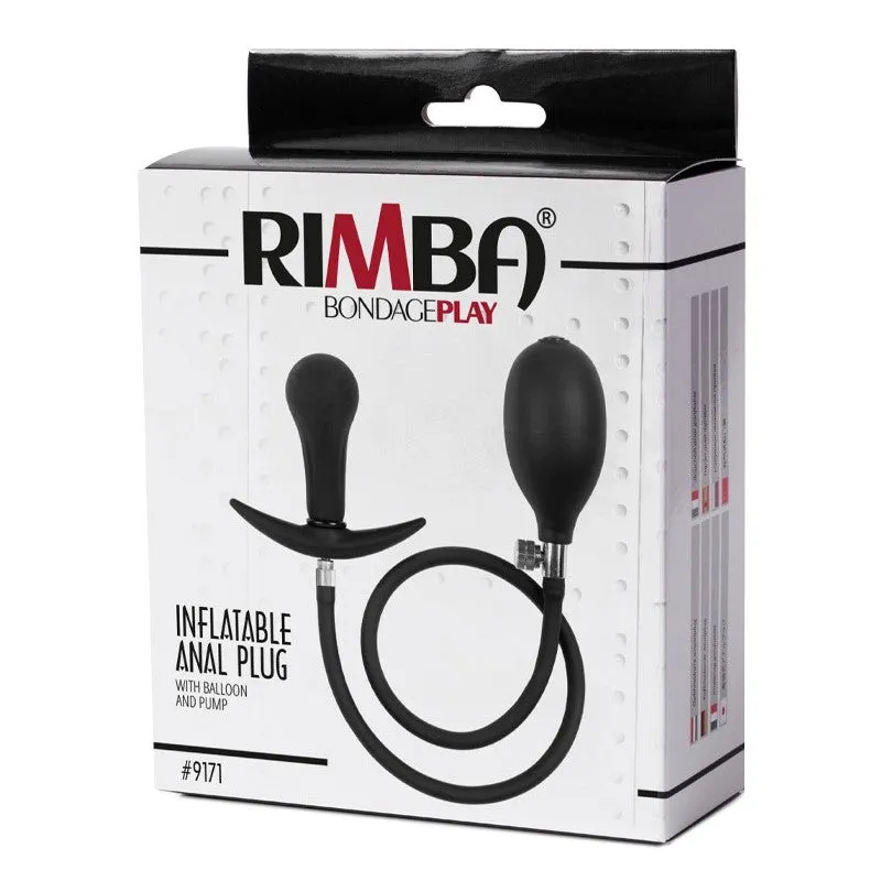 Rimba Bondage Play Inflatable Anal Plug With Balloon And Pump