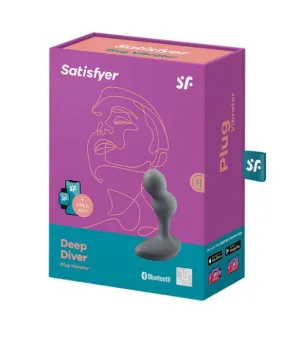 Satisfyer ''Deep Dive'' Vibrating Butt Plug -Grey