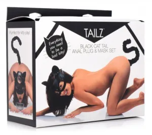 Tailz Cat Tail Anal Plug and Mask Set