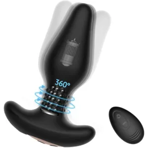 Tracy's Dog - Carl Anal Plug with Remote Control (Black)