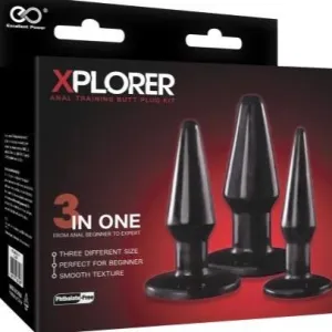 Xplorer Butt Plug Kit - Tapered Tip